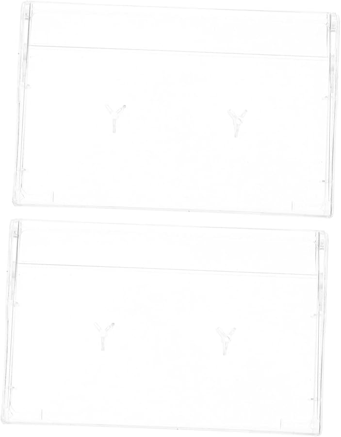 Transparent Cassette Tape Storage Box 2 Pack Durable Plastic Case For Audio Tapes - Image 1